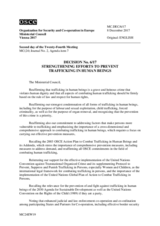 Decision No. 6/17 - Strengthening Efforts to Prevent Trafficking in Human Beings