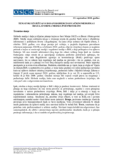 Izvještaj o radu medija  i medijskih regulatora u Bosni i Hercegovini 