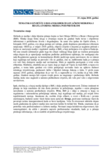 Izvještaj o radu medija  i medijskih regulatora u Bosni i Hercegovini 