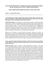 Zajednički intervju šefice Misije OSCE-a u BiH i predstavnice UNICEF-a u BiH o značaju velikih međunarodnih istraživanja u obrazovanju u BiH