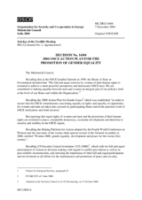 Ministerial Council Decision No. 14/04 - 2004 OSCE Action Plan for the Promotion of Gender Equality