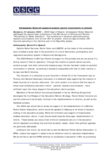 Speech by the Head of Mission in Bosnia and Herzegovina on greater parental involvement in schools