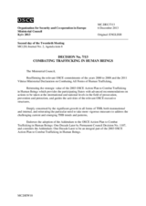 Decision No. 7/13 on the combating trafficking in human beings